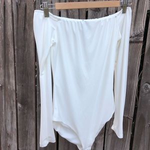 White long sleeve bodysuit